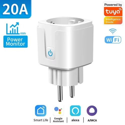 쿠쿠스토어 TNCE Tuya 스마트 플러그 WiFi/Zigbee3.0 소켓 EU 1A/20A 전원 모니터 타이밍 음성 제어 기능은