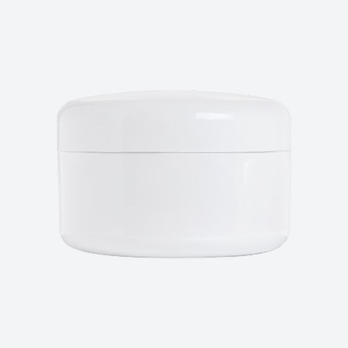 크림용기 투명 / 화이트 50ml + 캡 색상 선택 가능 + 리드 포함 10개 화장품 제작 용기, 10개